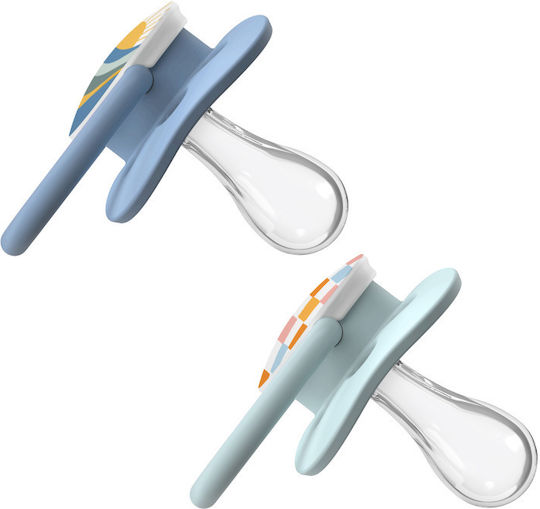 Dr. Brown's Advantage Pacifiers Silicone Blue-Green for 0-6 months 2pcs