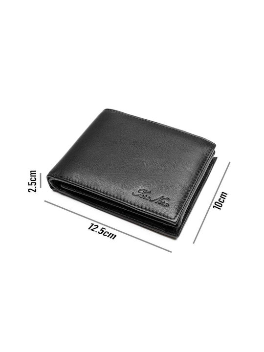 Δερμάτινο Ανδρικό Πορτοφόλι Καρτών με RFID Μαύρο