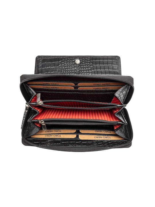 Set Leather Men's Wallet Black