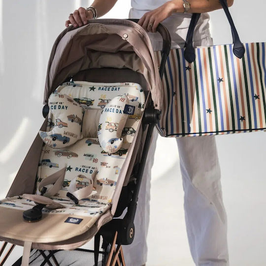 La Millou Grand Prix Stroller Mattress (3 Pieces Double Sided) 36.5x85cm Velvet Sand