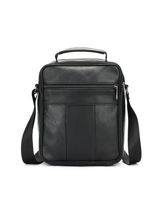 Piele Geantă pentru bărbați De umăr / tip crossbody Neagră