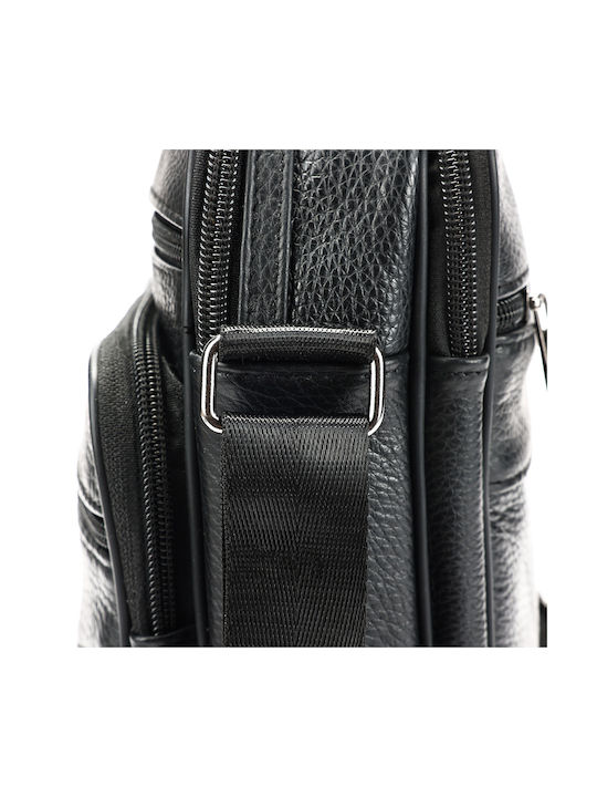 Piele Geantă pentru bărbați De umăr / tip crossbody Neagră