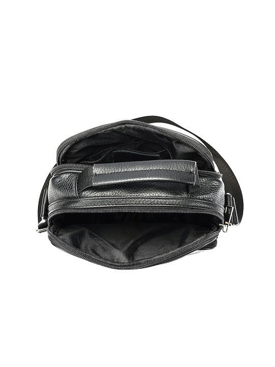 Piele Geantă pentru bărbați De umăr / tip crossbody Neagră
