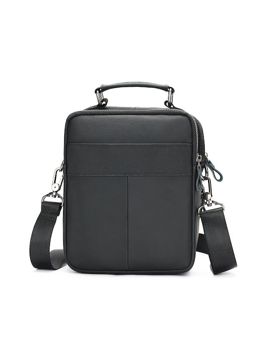 Piele Geantă pentru bărbați De umăr / tip crossbody Neagră