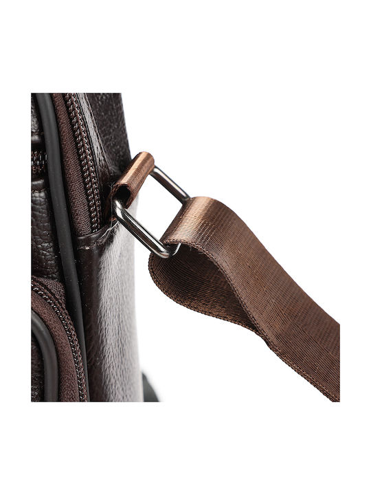 Piele Geantă pentru bărbați De umăr / tip crossbody Maro