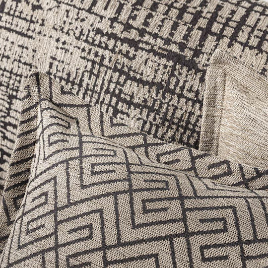 Guy Laroche Decorative Pillow Case Me-sy From 100% Cotton Natural 50x50cm