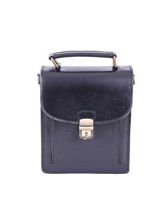 Piele Geantă pentru bărbați De umăr / tip crossbody Neagră