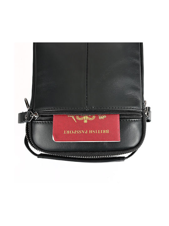 Piele Geantă pentru bărbați De umăr / tip crossbody Neagră