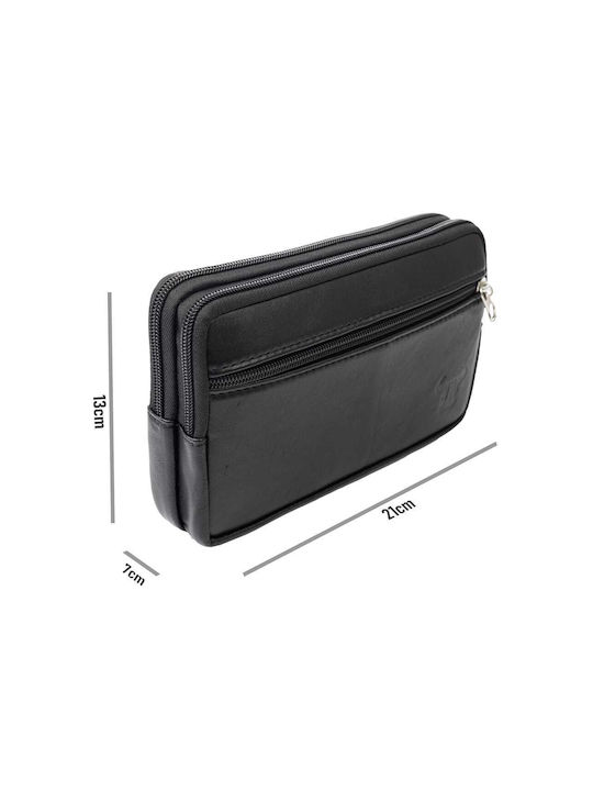 Piele Geantă pentru bărbați De umăr / tip crossbody Neagră