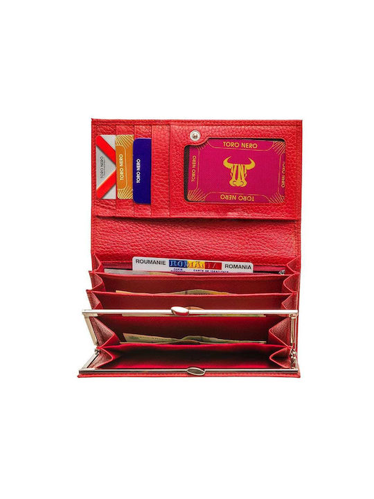 Leder Damen Geldbörse Klassisch Rot