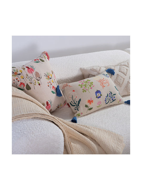 Nef-Nef Homeware Față De Pernă Flori Din 100% Bumbac Multicolor 45x45cm
