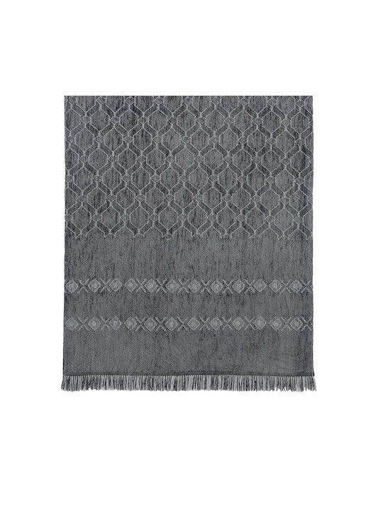 Nima Μαξιλάρι Καναπέ Mansi από 100% Βαμβάκι Gray 45x45εκ.