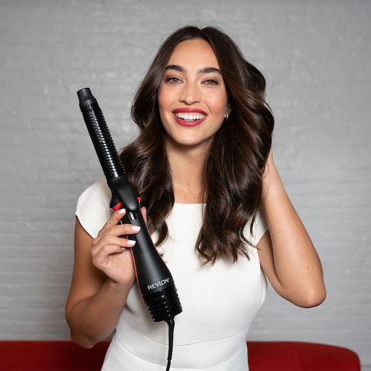 Revlon Perie Electrică cu Aer & Cap Rotativ pentru Bucle 1100W