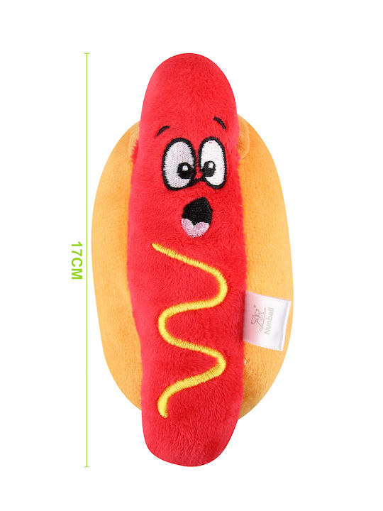 Nunbell Plüsch Hot Dog Hundespielzeug 17cm
