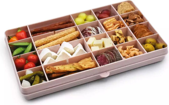 Melii Snackle Box Xl Recipient pentru copii din plastic Roz