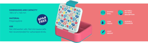 Quokka Plastic Kids' Food Container Multicolour x x 6.7cm
