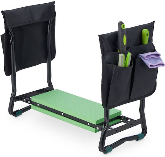 Garden Chair Knee Cushion Black-Green