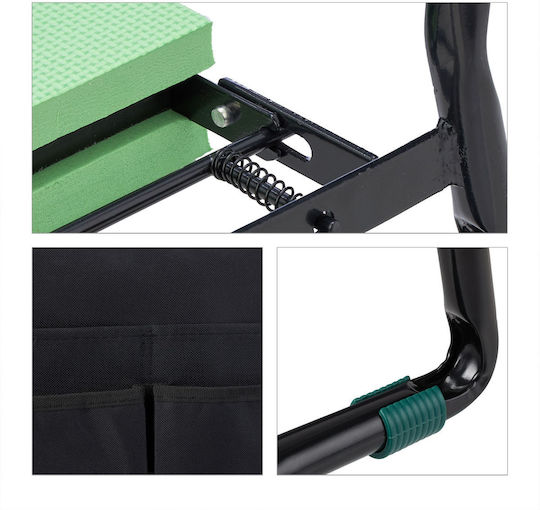Garden Chair Knee Cushion Black-green