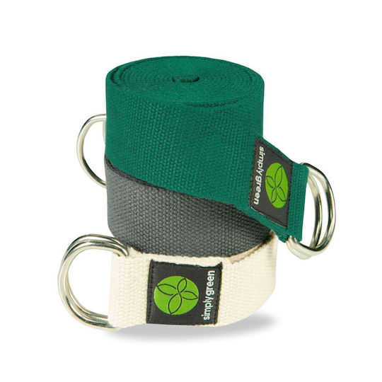 Yoga Strap D-ring 2.50m Forest Green