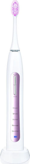 Vitammy Water Flosser Batteriebetrieben mit Drucksensor und Reisetasche Rosa