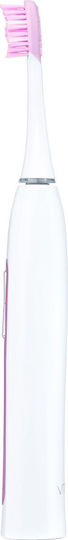 Vitammy Water Flosser Batteriebetrieben mit Drucksensor und Reisetasche Rosa