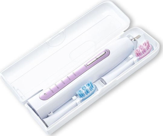 Vitammy Water Flosser Batteriebetrieben mit Drucksensor und Reisetasche Rosa