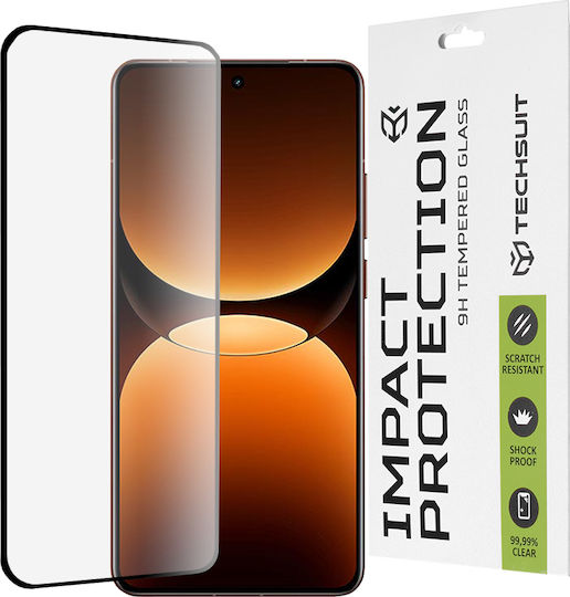 Techsuit Пълно лепило Закалено стъкло за цялото лице Черен (Realme GT 7 Pro)