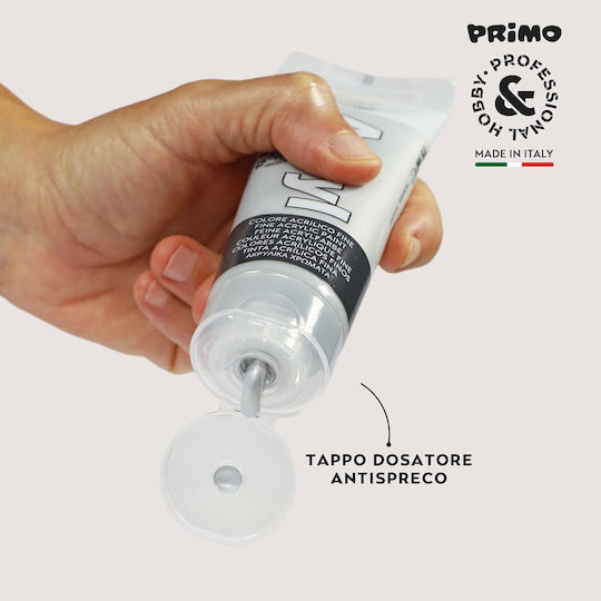 Primo Acryl Acrylic Paint Set in Silver color Silver 75ml 1pcs
