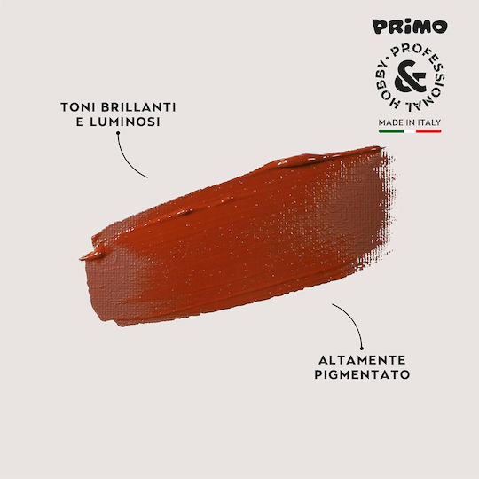 Primo Acryl Acrylic Paint Set in Brown color Burnt Siena 75ml 1pcs