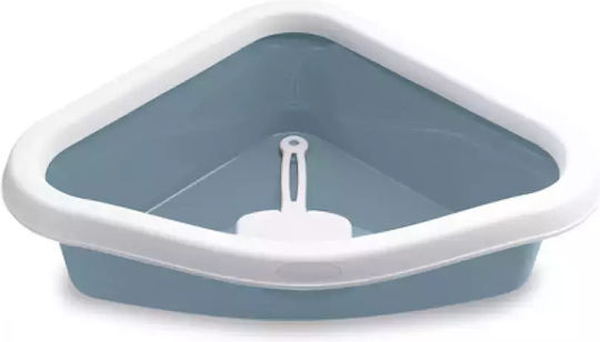 Stefanplast Sprint Katzenbecken für Ecktoiletten Blau