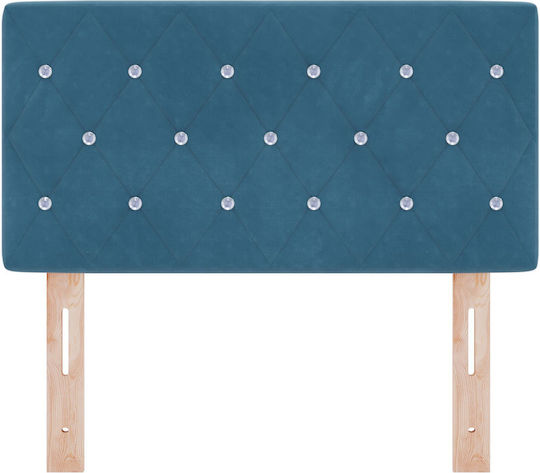 vidaXL Fabric Bed Headboard Dark Blue 80x88cm