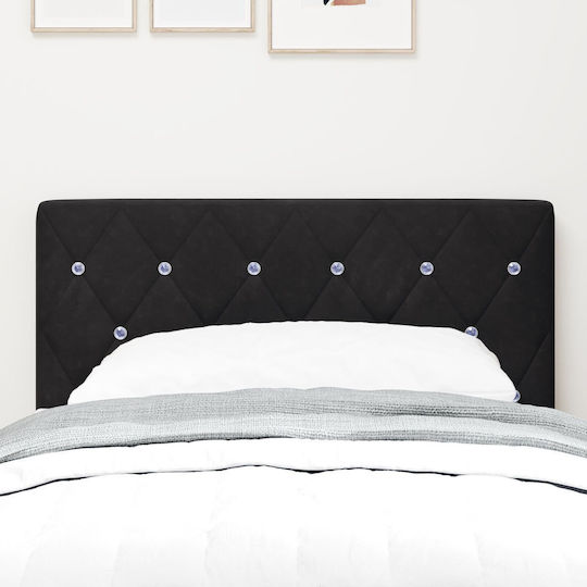 vidaXL Fabric Bed Headboard Black 80x88cm