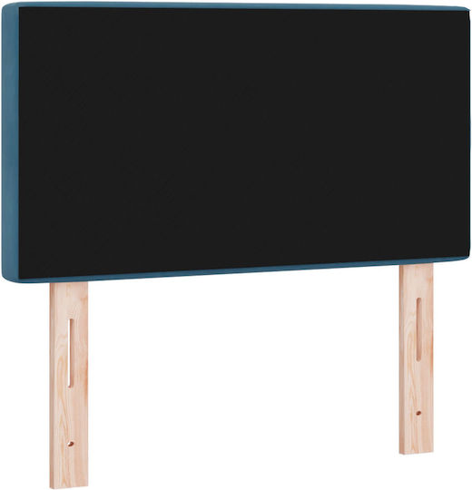 vidaXL Fabric Bed Headboard Dark Blue 80x88cm