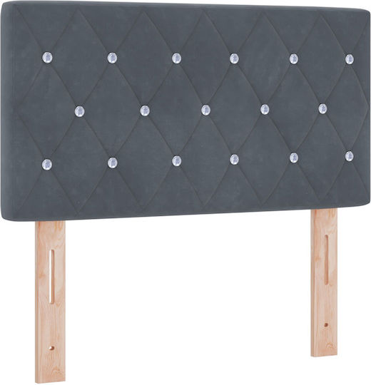 vidaXL Stoff-Kopfstütze für Betten Grau 80x88cm