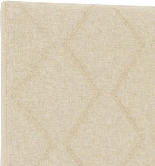 vidaXL Kopfstütze Für Betten Hölzernes Cremé 100x88cm