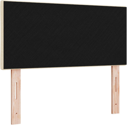 vidaXL Kopfstütze Für Betten Hölzernes Cremé 100x88cm