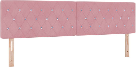 vidaXL Stoff Kopfstütze für Betten Rosa 180x88cm