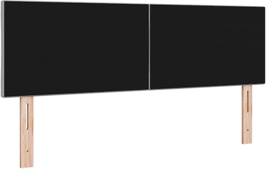 vidaXL Tăblie De Pat Din Țesătură Gri 160x88cm