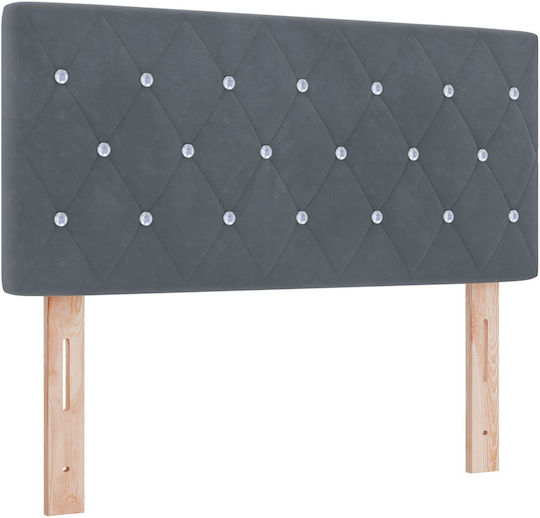 vidaXL Hölzernes Kopfstütze für Betten Dunkelgrau 100x88cm