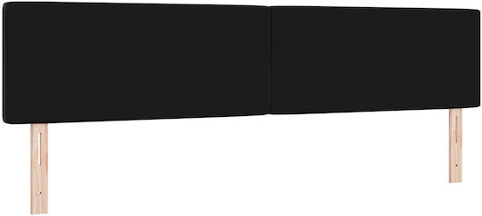 vidaXL Κεφαλάρι Κρεβατιού Ξύλινο Μαύρο 200x88cm