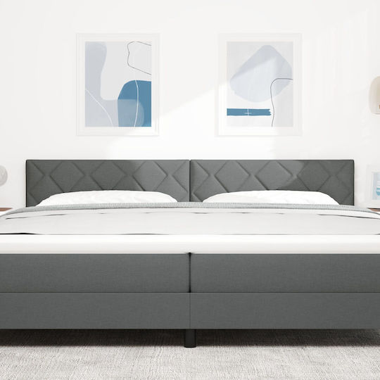 vidaXL Wooden Bed Headboard Dark Grey 200x78cm