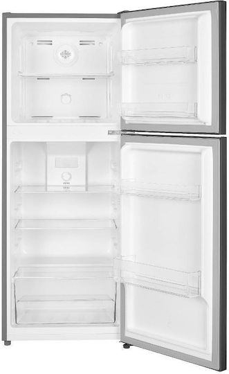 Finlux Frigider cu două uși 197lt NoFrost Î143xL55xA56cm. Inox FFN199NEIX