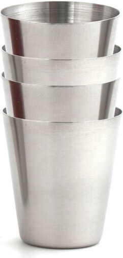 Kikkerland Метални Шот Чаши BA59 4 Броя Kikkerland Метални Шот Чаши BA59 4 Броя