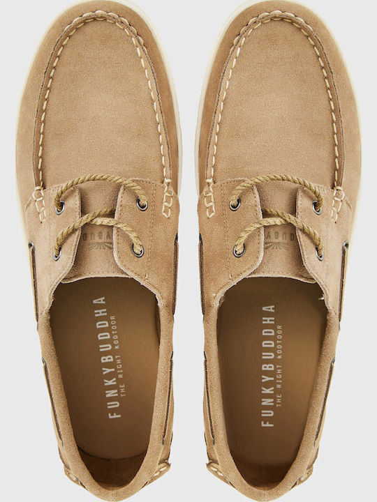 Men's Boat Shoes Beige