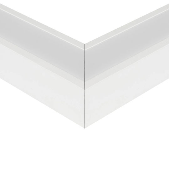GloboStar Walled Aluminum Profile for LED Strip with Opal Cover