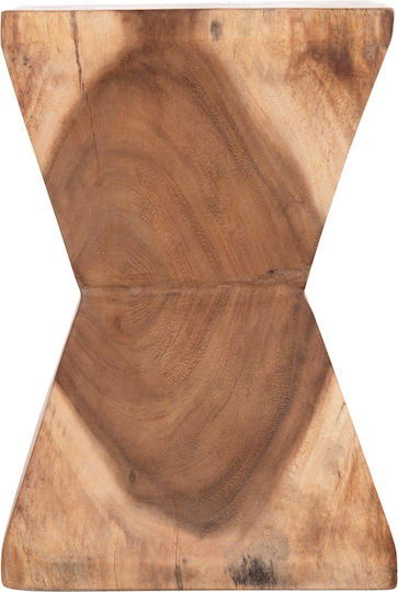 Hocker Für das Wohnzimmer Hölzernes Anvil Natural Color 31x31x45cm
