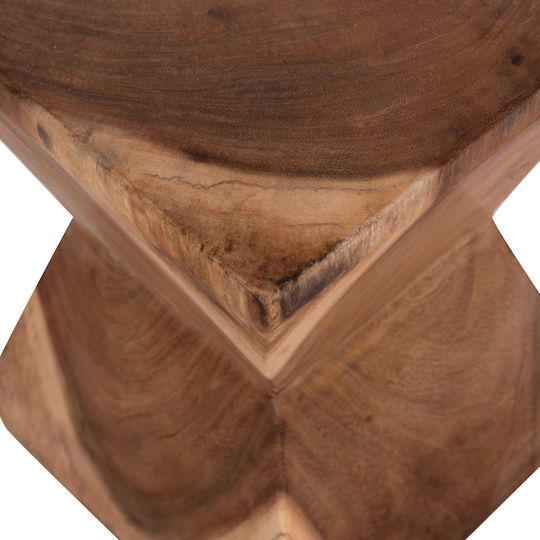 Hocker Für das Wohnzimmer Hölzernes Anvil Natural Color 31x31x45cm