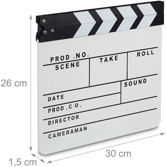 Clapperboard Relaxdays White