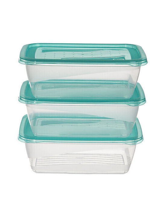 5Five Plastic Lunch Box Blue 20x15cm