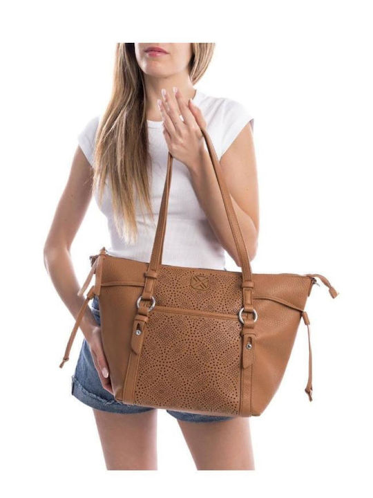 Leather Women's Bag Shoulder Tabac Brown